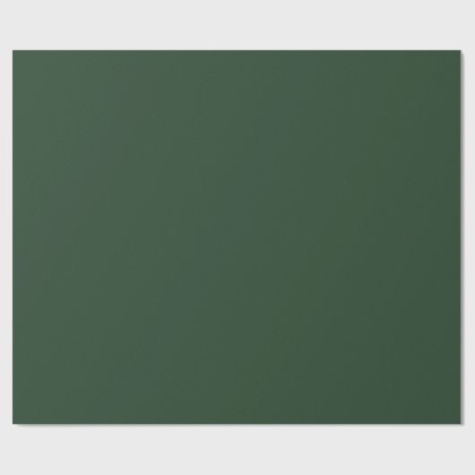 Elegant Hunter Green Solid  Cadeaupapier (Vlak)