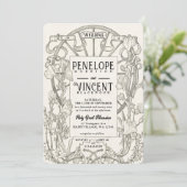  Elegant Huwelijk Kaart (Staand voorkant)