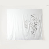 Elegant Huwelijksbanner 'Vandaag Beginnen We' Wandkleed (Voorkant (horizontaal))