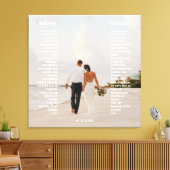 Elegant Huwelijksbelofte Kunst Cadeau Canvas Afdruk (Insitu (Woonkamer))