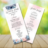 Elegant huwelijksfeest programma