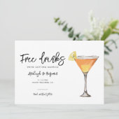 Elegant Huwelijksfotografie Script Save The Date (Staand voorkant)