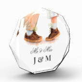 Elegant huwelijksgeschenk voor pasgetrouwden Bruid Fotoblokken (Links)