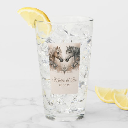 Elegant huwelijksglas glas (Voorkant ijs)