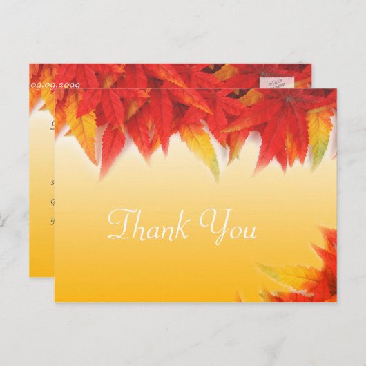 Elegant,  huwelijksgunst bedankt briefkaart (Voorkant / Achterkant)