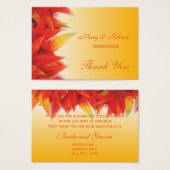 Elegant, huwelijksgunst bedankt visitekaartje (Voorkant /achterkant)