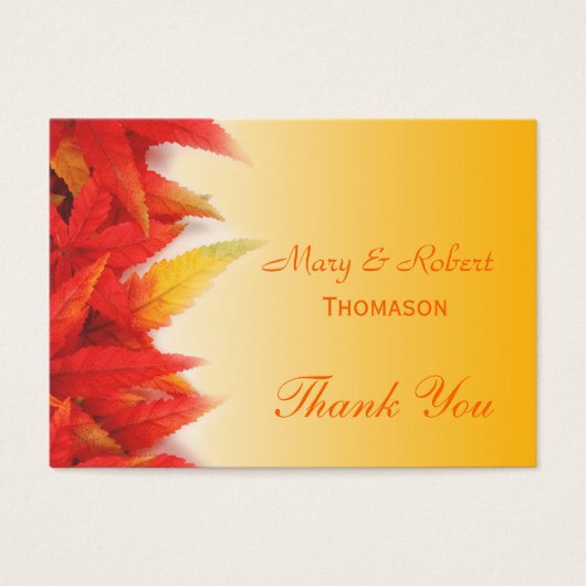 Elegant, huwelijksgunst bedankt visitekaartje (Voorkant)