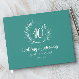 Elegant Huwelijksjubileum Gastboek Gastenboek
