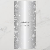 Elegant huwelijksmenu menu (Achterkant)