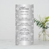 Elegant huwelijksmenu menu (Staand voorkant)