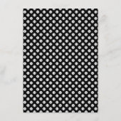 Elegant huwelijksmenu met gele tennisbal logo menu (Achterkant)