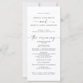 Elegant huwelijksprogramma, eenvoudige volgorde va (Voorkant)