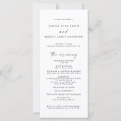 Elegant huwelijksprogramma, eenvoudige volgorde va (Voorkant)