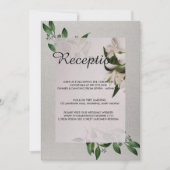 Elegant huwelijksprogramma kaart (Voorkant)