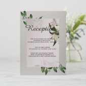 Elegant huwelijksprogramma kaart (Staand voorkant)