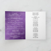 Elegant huwelijksprogramma Modern Hearts Paarse Programma (Binnen)