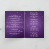 Elegant huwelijksprogramma nacht verblinden Paarse Programma (Binnen)