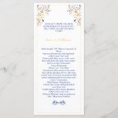 Elegant huwelijksprogramma Sjabloon (Achterkant)