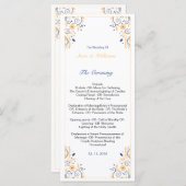 Elegant huwelijksprogramma Sjabloon (Voorkant / Achterkant)