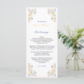 Elegant huwelijksprogramma Sjabloon (Staand voorkant)