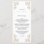 Elegant huwelijksprogramma Sjabloon (Voorkant)