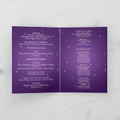 Elegant huwelijksprogramma sprankelende ketting Pa Programma (Binnen)