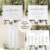 Elegant Huwelijksscript Calligrafie Tafelnummer