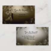 Elegant huwelijksweddenschap visitekaartje (Voorkant / Achterkant)