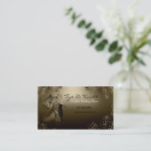 Elegant huwelijksweddenschap visitekaartje (Staand voorkant)