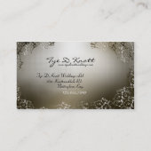 Elegant huwelijksweddenschap visitekaartje (Achterkant)