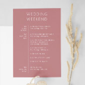 Elegant huwelijksweekend programma | Roze roos