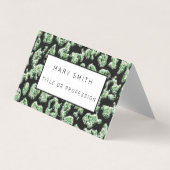 Elegant Hybrid Floral-Animal Visitekaartje (Voorkant)