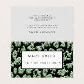 Elegant Hybrid Floral-Animal Visitekaartje (Buitenkant ongevouwen)