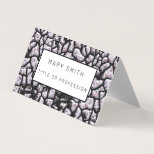 Elegant Hybrid Floral-Animal Visitekaartje