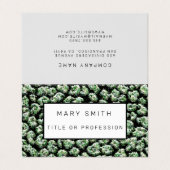 Elegant Hybrid Floral-Animal Visitekaartje (Buitenkant ongevouwen)