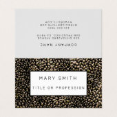 Elegant Hybrid Floral-Animal Visitekaartje (Buitenkant ongevouwen)