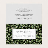 Elegant Hybrid Floral-Animal Visitekaartje (Buitenkant ongevouwen)