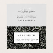 Elegant Hybrid Floral-Animal Visitekaartje (Buitenkant ongevouwen)