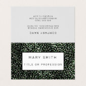 Elegant Hybrid Floral-Animal Visitekaartje (Buitenkant ongevouwen)