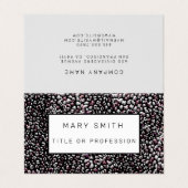 Elegant Hybrid Floral-Animal Visitekaartje (Buitenkant ongevouwen)