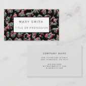 Elegant Hybrid Floral-Animal Visitekaartje (Voorkant / Achterkant)