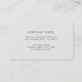 Elegant Hybrid Floral-Animal Visitekaartje (Achterkant)