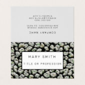 Elegant Hybrid Floral-Animal Visitekaartje (Buitenkant ongevouwen)