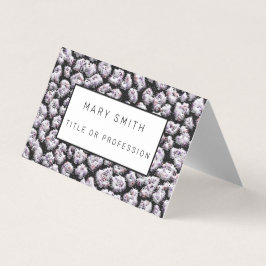 Elegant Hybrid Floral-Animal Visitekaartje