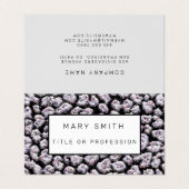 Elegant Hybrid Floral-Animal Visitekaartje (Buitenkant ongevouwen)