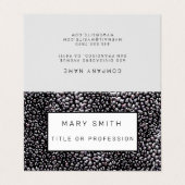 Elegant Hybrid Floral-Animal Visitekaartje (Buitenkant ongevouwen)