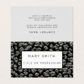 Elegant Hybrid Floral-Animal Visitekaartje (Buitenkant ongevouwen)