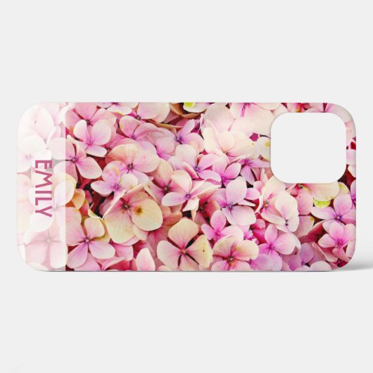Elegant Hydrangas Gepersonaliseerd Case-Mate iPhone Case (Achterkant (horizontaal))