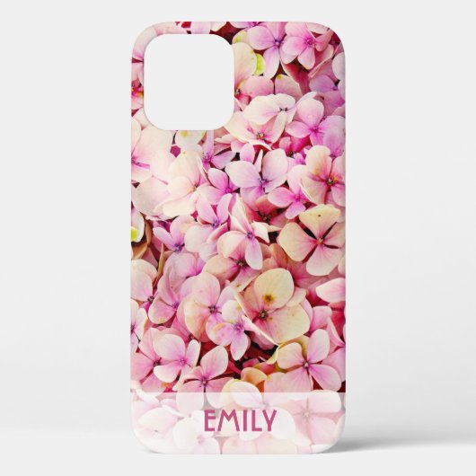 Elegant Hydrangas Gepersonaliseerd Case-Mate iPhone Case (Achterkant)