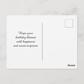 Elegant Hydrangea Blooms Happy Birthday Postcard Briefkaart (Achterkant)